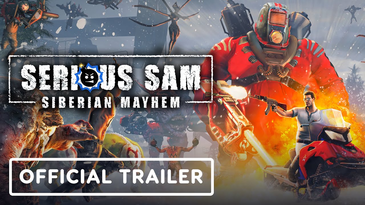 Sam siberian. Сэм Стоун serious Sam Siberian Mayhem. Serious Sam 4 Siberian Mayhem Trailer. Serious Sam 4 Siberian. Serious Sam Siberian Mayhem головоломка с трубами.